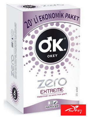 Презервативы в Турции Okey Zero Aqua   Prezervatif 