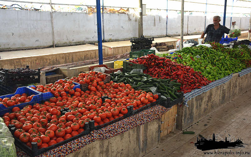 Продуктовый и продовольственный рынок в Фетхие по вторникам
