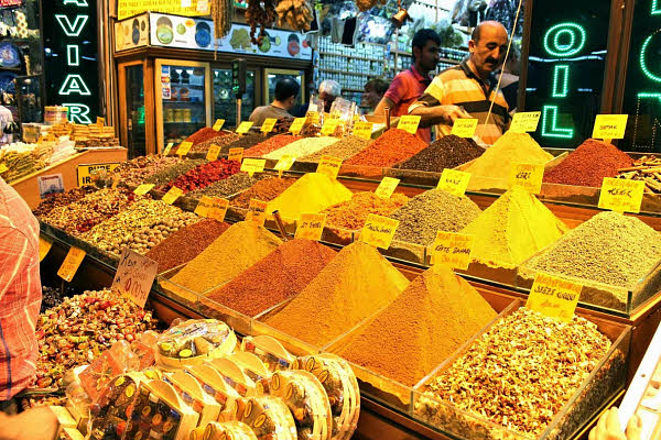 Египетский Рынок Стамбул лавка специй