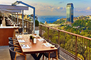  Spago Restaurant - Рестораны на терассах и крышах с панорамным видом на Босфор и Стамбул